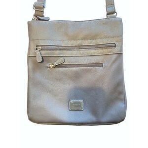 Rosetti Crossbody Bag RN# 108833 Gray Faux Leather 100% Polyvinylchloride